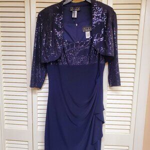 Alex Evening Midi 2 pcs Dress